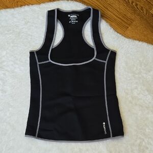 SaunaFX Black Athletic Top, Womens Medium